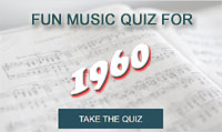 Take our fun music quiz for 1960