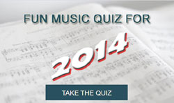 Take our fun music quiz for 2014